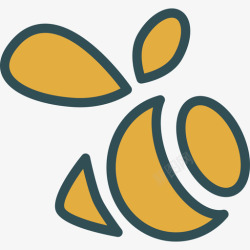蜂群蜂群品牌线性颜色图标高清图片