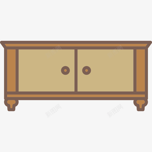 餐具柜家具和装饰图标svg_新图网 https://ixintu.com 家具和装饰 餐具柜