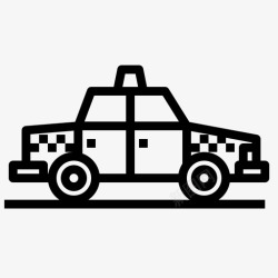 汽车标志出租车汽车交通工具图标高清图片