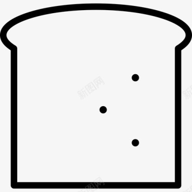 面包美味佳肴直系面包图标图标