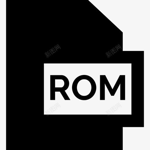 Rom文件格式集合已填充图标svg_新图网 https://ixintu.com Rom 已填充 文件格式集合