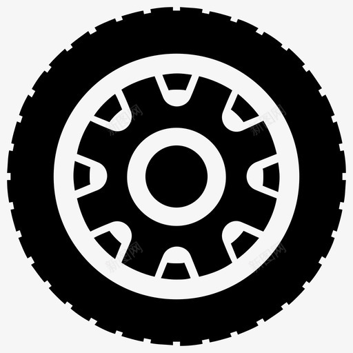 摩托车轮胎摩托车车轮轮胎图标svg_新图网 https://ixintu.com 摩托车车轮 摩托车轮胎 轮胎 轮胎字形图标