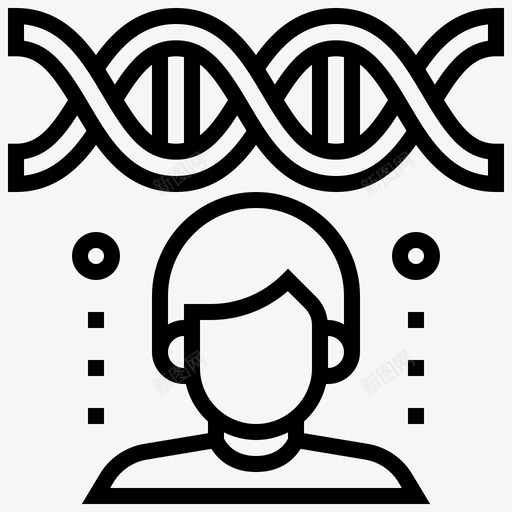 基因检查dna图标svg_新图网 https://ixintu.com dna 健康 医疗 基因 检查