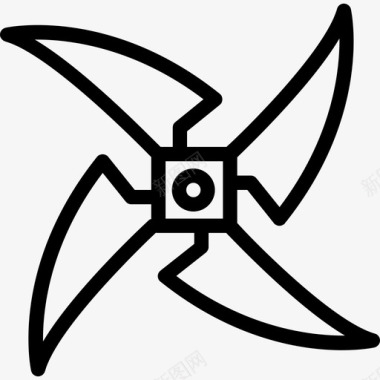 Shuriken武器4直线型图标图标