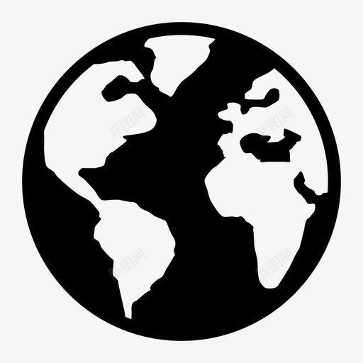世界地球国际图标svg_新图网 https://ixintu.com 世界 国际 地球 星球