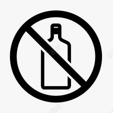 不喝酒不允许喝酒禁止图标图标