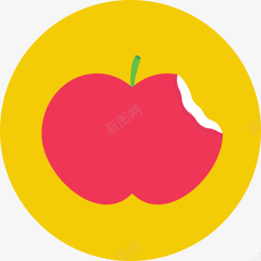 苹果食物童话套装图标图标
