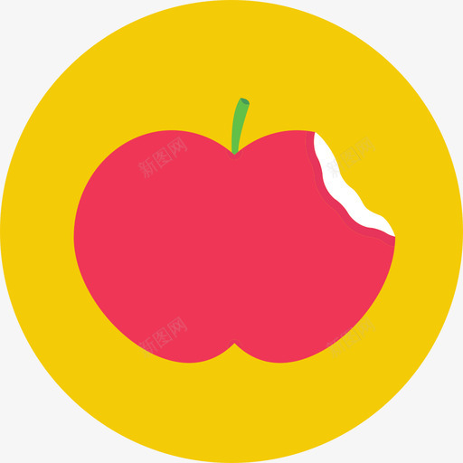 苹果食物童话套装图标svg_新图网 https://ixintu.com 童话套装 苹果 食物