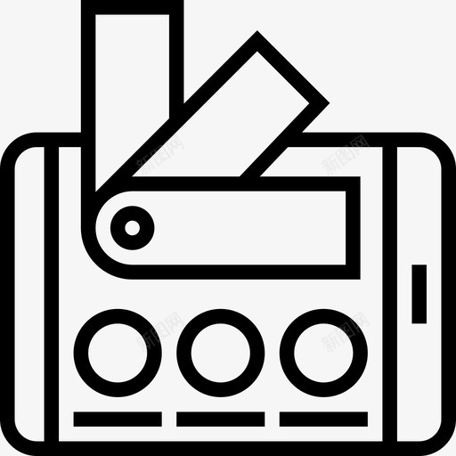 智能手机网页3线性图标svg_新图网 https://ixintu.com 智能手机 线性 网页设计3