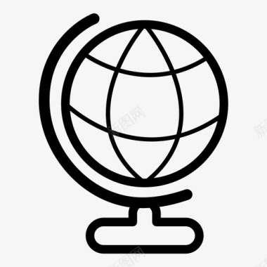 地球仪地图世界图标图标