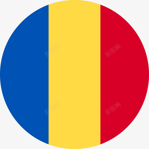 罗马尼亚国旗圆形图标svg_新图网 https://ixintu.com 国旗 圆形 罗马尼亚