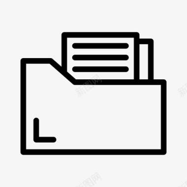 文件夹业务财务图标图标