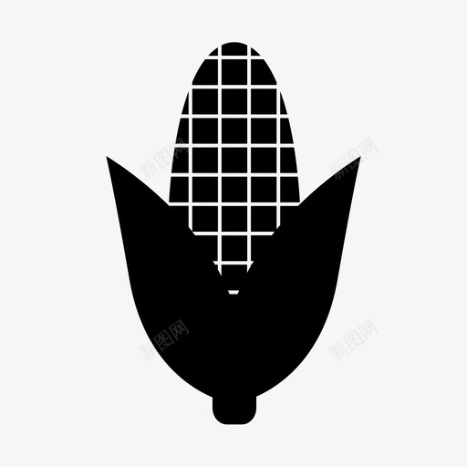玉米玉米棒食物图标svg_新图网 https://ixintu.com 玉米 玉米棒 蔬菜 食物