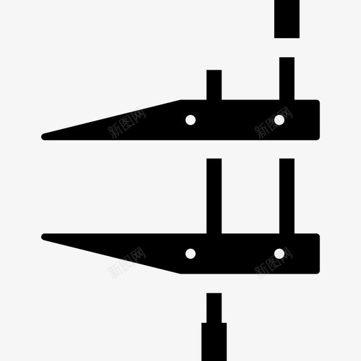 夹钳6号工具填充图标svg_新图网 https://ixintu.com 6号工具 填充 夹钳