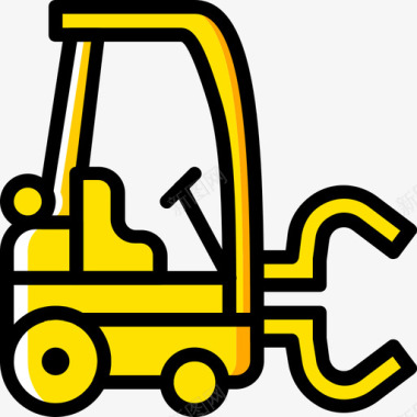 叉车运输4黄色图标图标