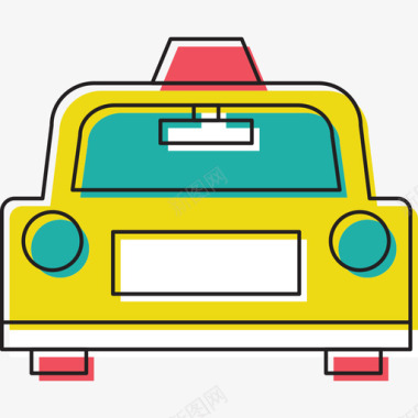出租车交通旅游要素汇编图标图标