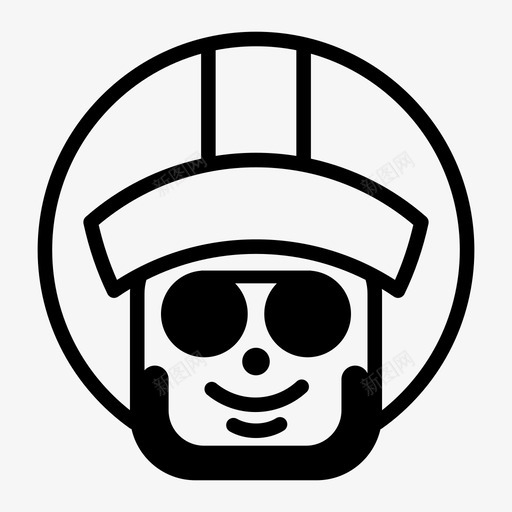表情摩托车手冒险摩托车图标svg_新图网 https://ixintu.com 冒险 摩托车 表情摩托车手 警察