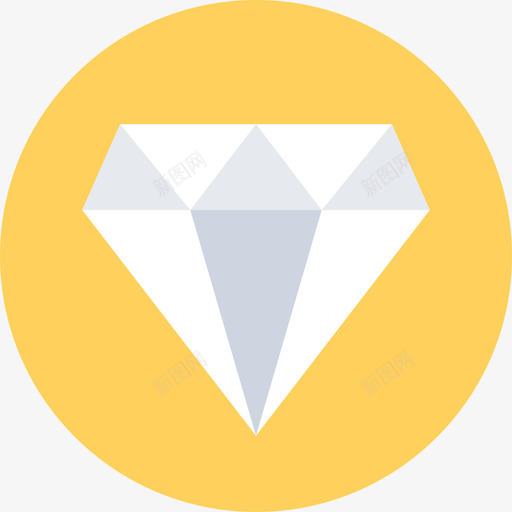 钻石金融6圆形图标svg_新图网 https://ixintu.com 圆形 金融6 钻石