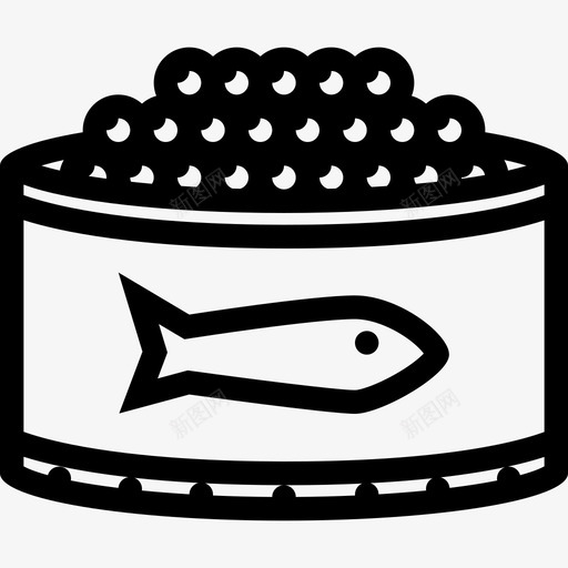 鱼子酱食品和饮料13线性图标svg_新图网 https://ixintu.com 线性 食品和饮料13 鱼子酱 鲑鱼卵