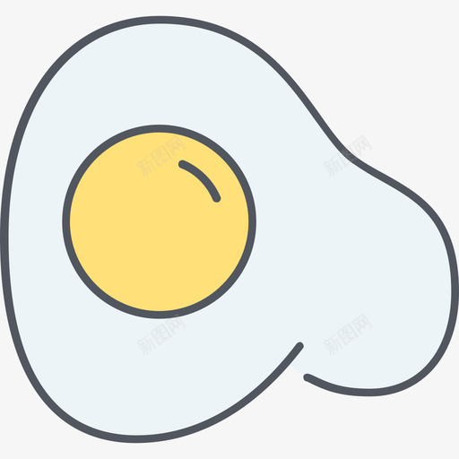 煎蛋食物16颜色图标svg_新图网 https://ixintu.com 煎蛋 颜色 食物16