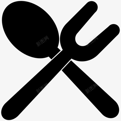 烹饪工具厨房厨房用具图标svg_新图网 https://ixintu.com 勺子 厨房 厨房用具 混合1 烹饪工具