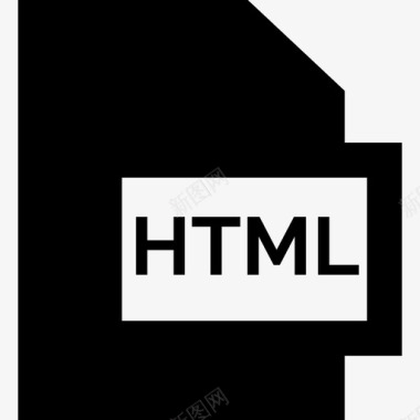 Html文件格式集合已填充图标图标