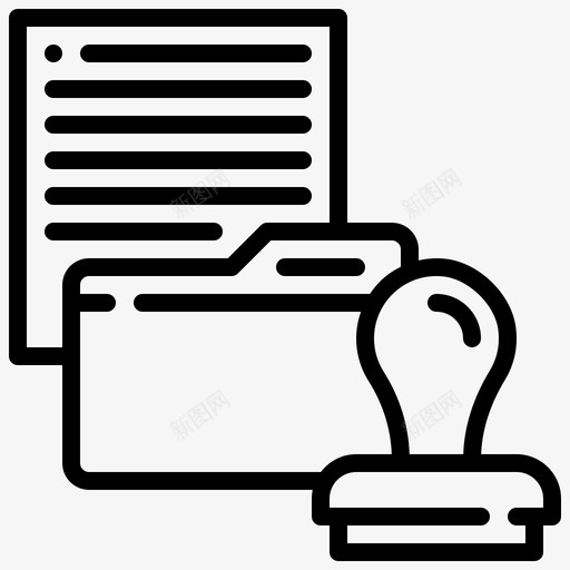 机密文件文件夹图标svg_新图网 https://ixintu.com 业务基本行 印章 文件 文件夹 机密