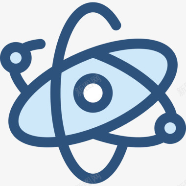 Atom学校收藏5蓝色图标图标
