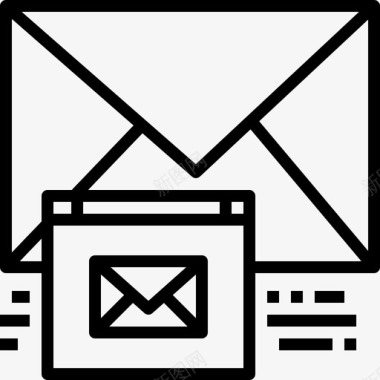 电子邮件通讯信件图标图标