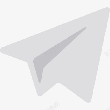 Telegram社交媒体6扁平图标图标