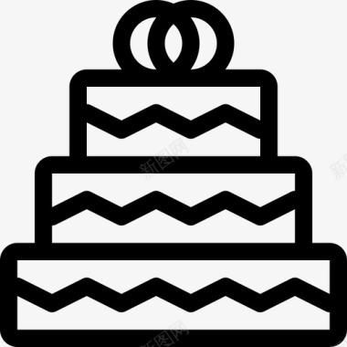 婚礼蛋糕假日图标2大纲图标