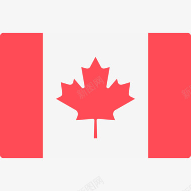 加拿大国际旗帜长方形图标图标