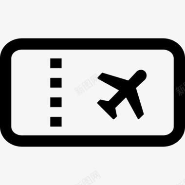 机票航空直航图标图标