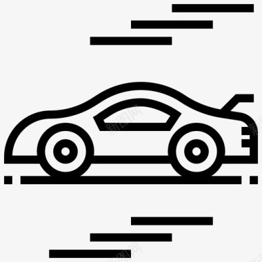 赛车汽车运输图标图标