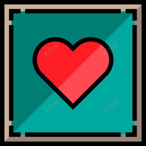 心脏评级和验证符号线颜色图标svg_新图网 https://ixintu.com 心脏 线颜色 评级和验证符号