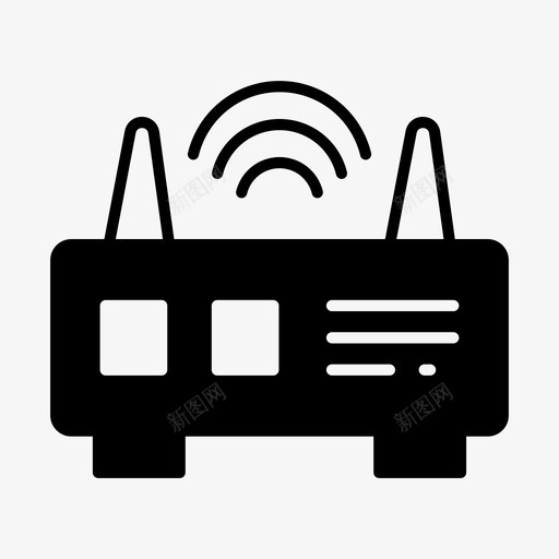 wifi信号网络无线图标svg_新图网 https://ixintu.com wifi信号 无线 网络 通信