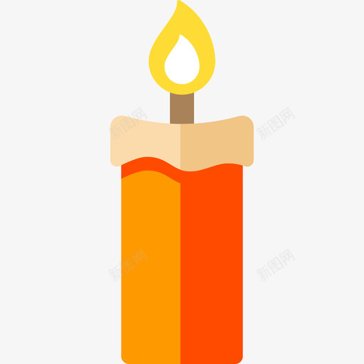 蜡烛感恩节6平的图标svg_新图网 https://ixintu.com 平的 感恩节6 蜡烛
