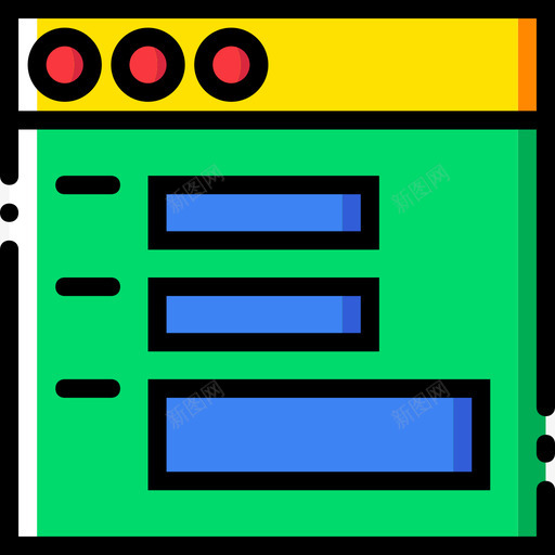 浏览器用户界面6线性颜色图标svg_新图网 https://ixintu.com 浏览器 用户界面6 线性颜色