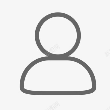 工具栏icon-个人中心图标