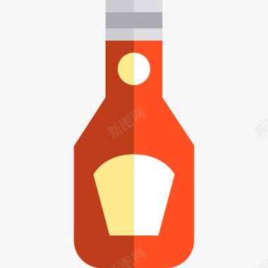 番茄酱食品套装2扁平图标图标