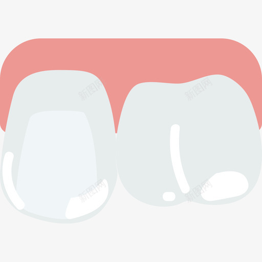牙齿医疗声明扁平图标svg_新图网 https://ixintu.com 医疗声明 扁平 牙齿