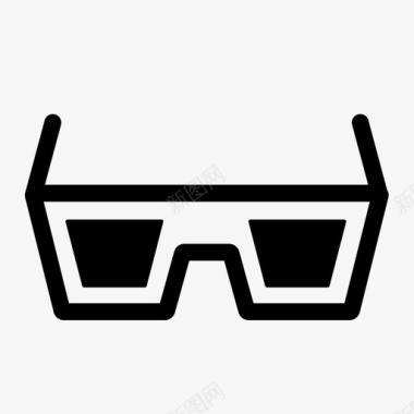 眼镜时装镜片图标图标