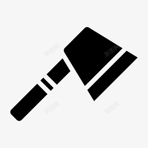 武器斧头建筑和工具图标svg_新图网 https://ixintu.com 建筑和工具 斧头 武器
