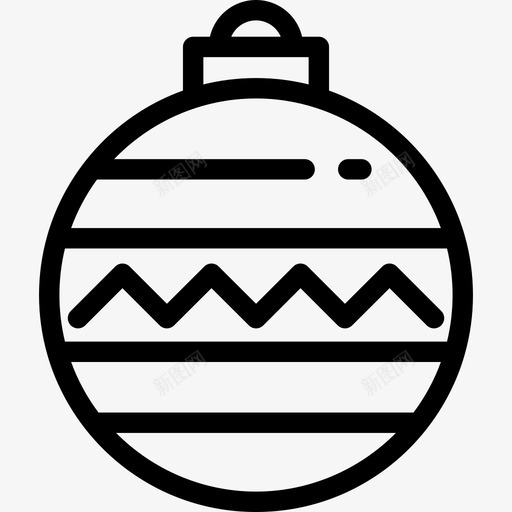 圣诞饰品假日7直线型图标svg_新图网 https://ixintu.com 假日7 圣诞饰品 直线型