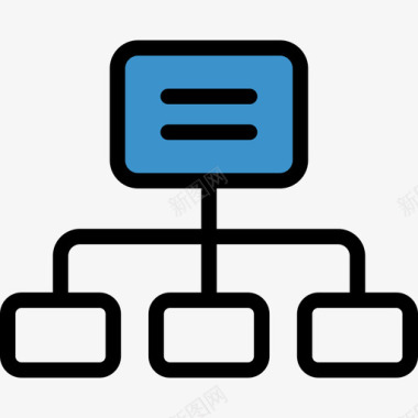 网络商务套件2蓝色图标图标