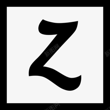 Zerply社交媒体徽标集合线性图标图标
