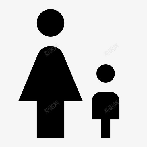 女性有孩子母亲子女图标svg_新图网 https://ixintu.com 儿子 女性有孩子 子女 母亲 用户实心图标集