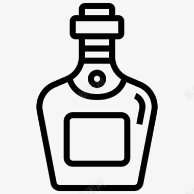 酒类饮料酒瓶图标图标
