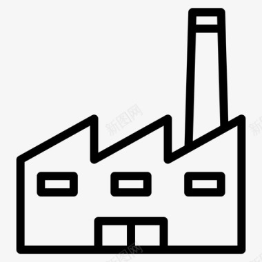 工厂全球工业图标图标