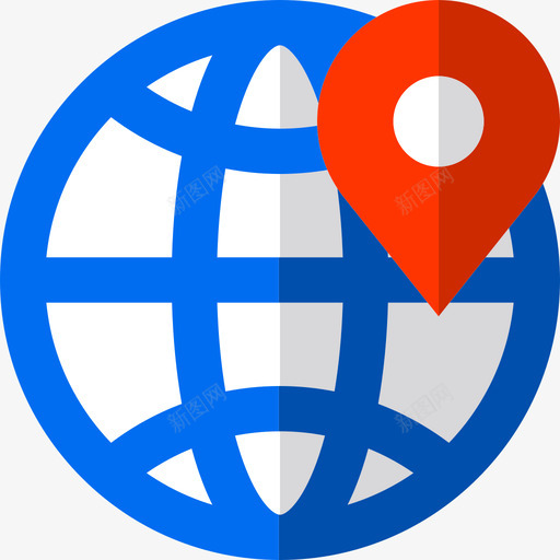 地理定位位置设置平面图标svg_新图网 https://ixintu.com 位置设置 地理定位 平面